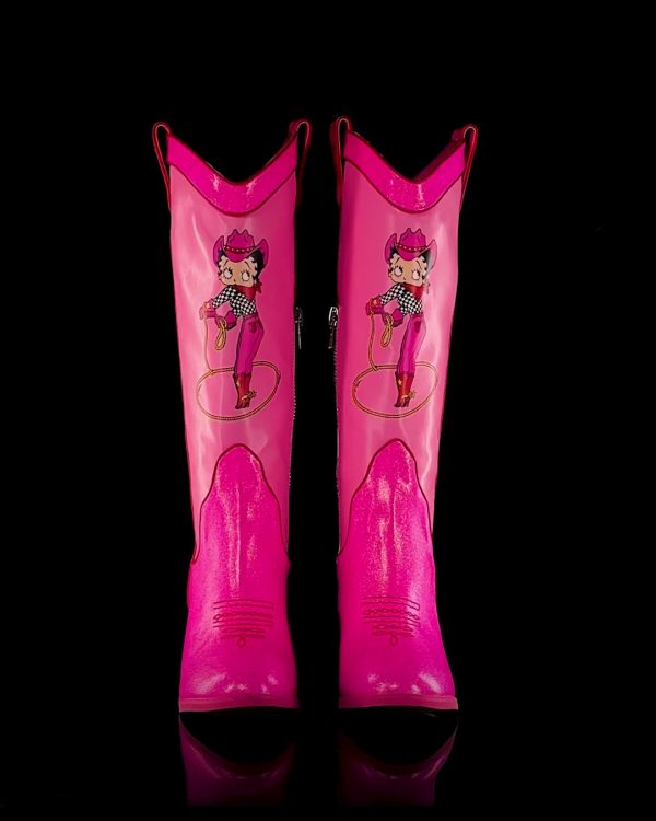 She's The Bee's Knees Cowboy Boots - Glitter - Image 6