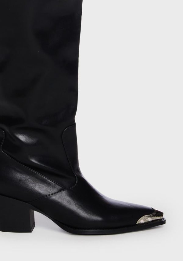 Ria Thigh High Cowboy Boots - Image 2