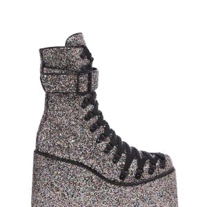 Sugar Coated Traitor Boots - Silver