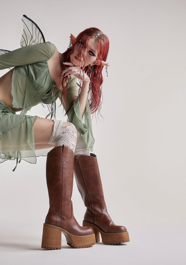 Mystery Crush Western Boots - Brown - Image 5