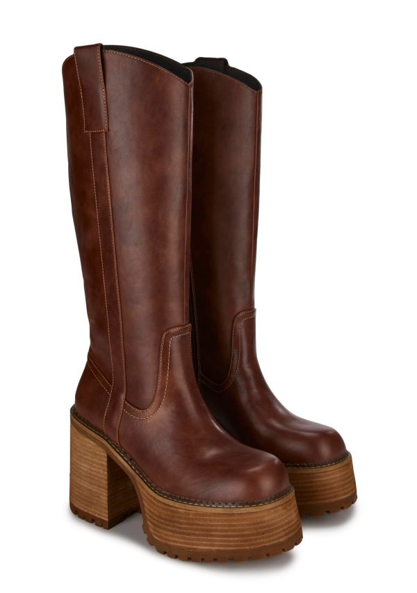 Mystery Crush Western Boots - Brown - Image 3