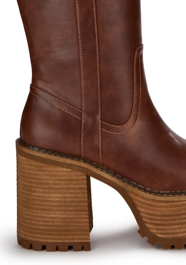 Mystery Crush Western Boots - Brown - Image 2