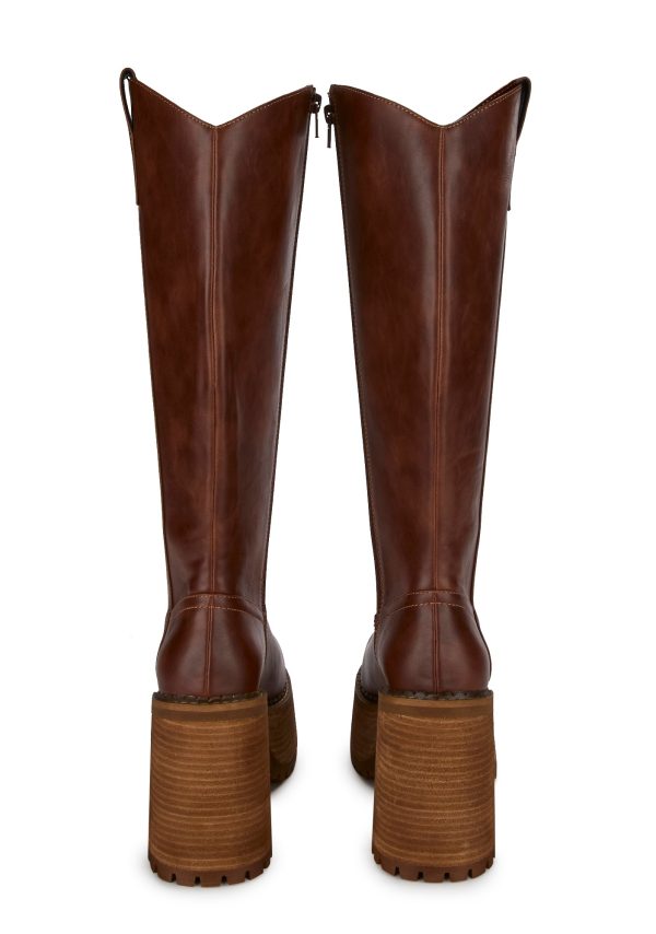 Mystery Crush Western Boots - Brown - Image 4