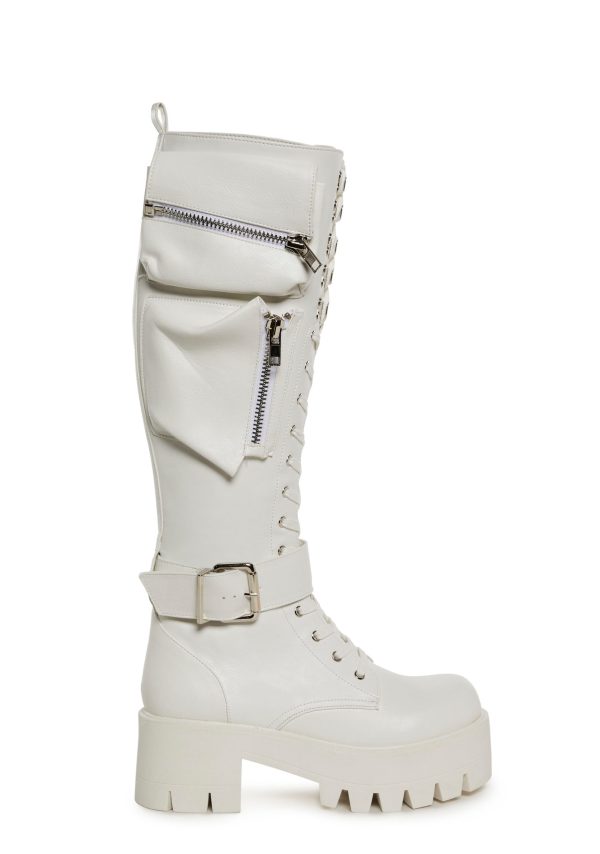 Obsidian Pocket Combat Boots