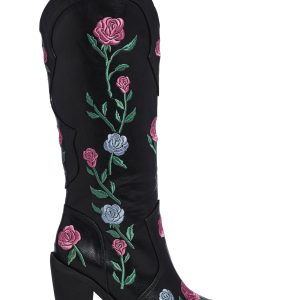 Western Rose Cowboy Boots