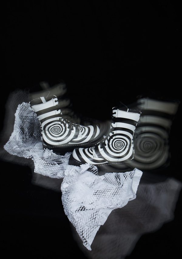 How Sweet It Is Combat Boots - Black/White - Image 5