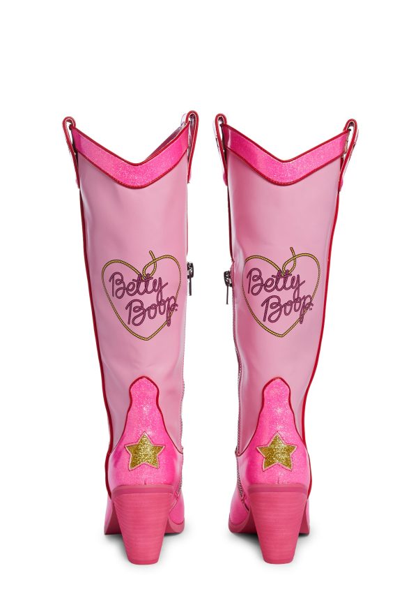 She's The Bee's Knees Cowboy Boots - Glitter - Image 4