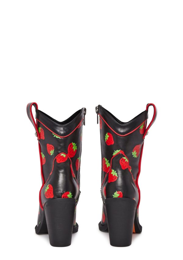 Meadow Greeting Cowboy Boots - Black - Image 2