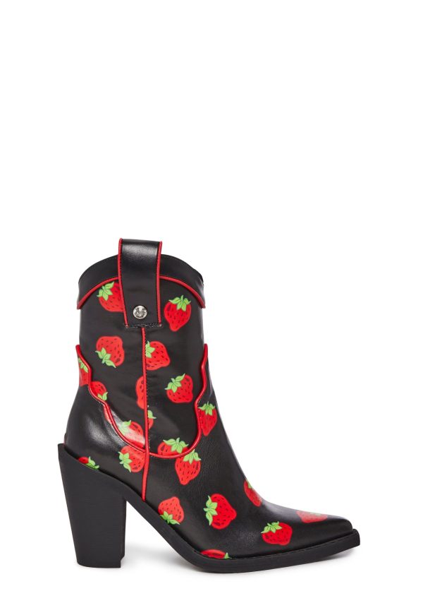 Meadow Greeting Cowboy Boots - Black