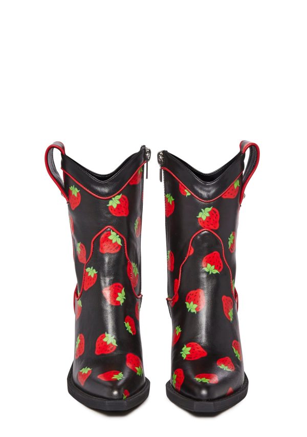 Meadow Greeting Cowboy Boots - Black - Image 4