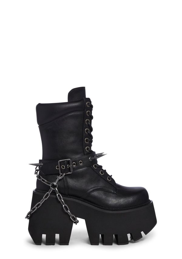 World On Edge Combat Boots