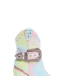 Sharp Sheriff Shine Cowboy Boots - Faux Fur