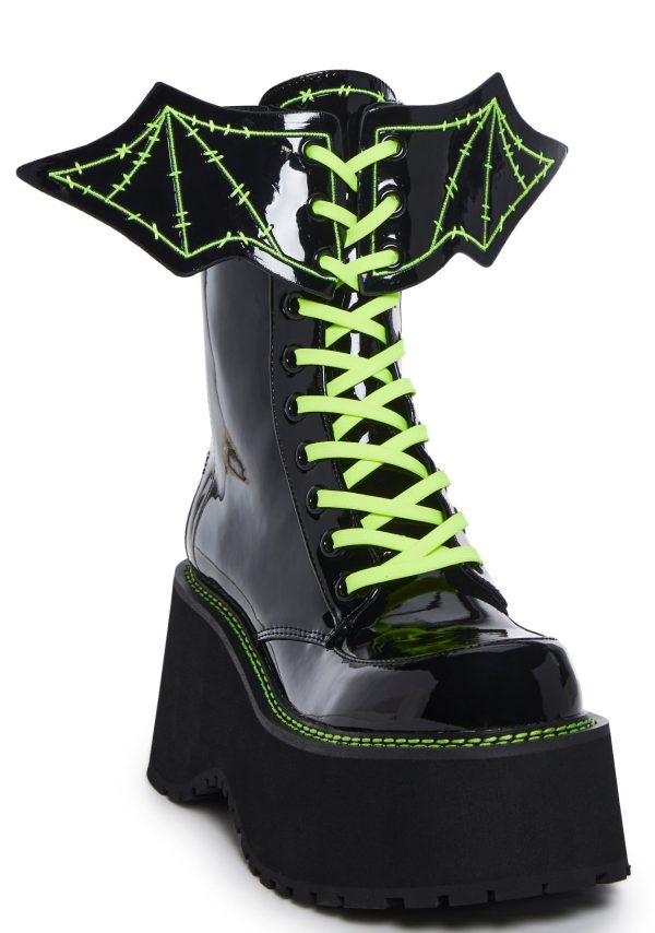 Spooky Bat Combat Boots - Image 2