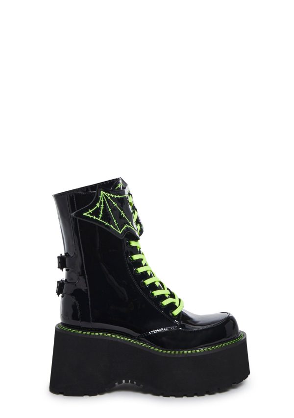 Spooky Bat Combat Boots - Image 3