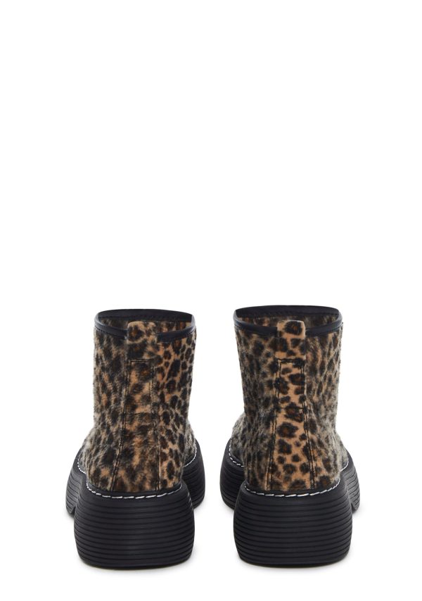 Edgy Anarchy Ankle Booties - Leopard - Image 3