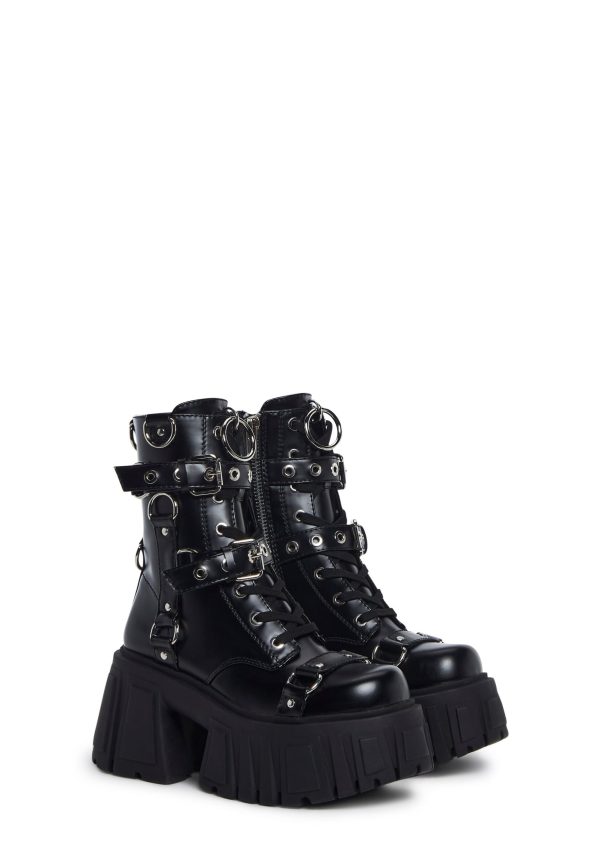 Utopia Bondage Combat Boots - Image 3