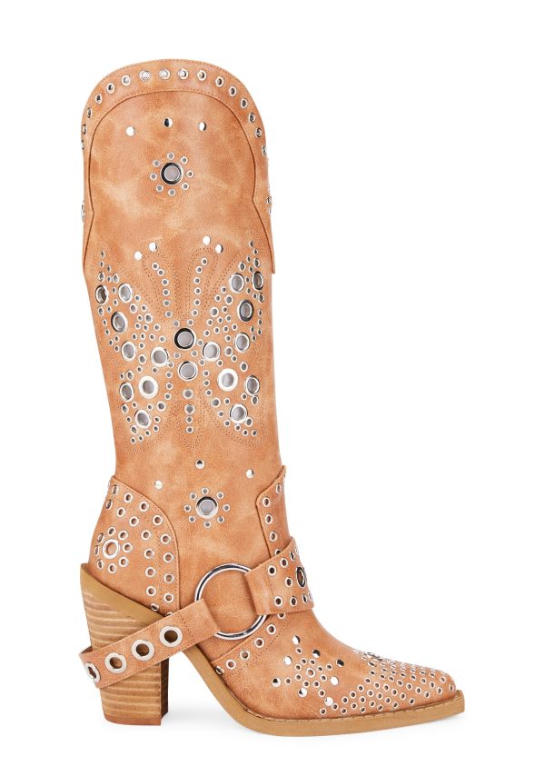 Flight Risk Cowboy Boots - Camel
